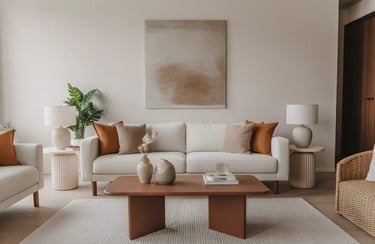 White and Brown Combination Furniture