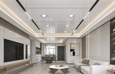 Benefits of PVC ceiling design waterproof durable low maintenance