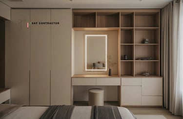 A modular vanity unit creates a space to shoot those GRWM reels