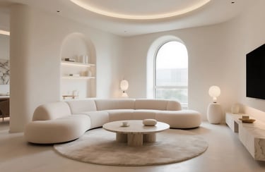 Curved Elements For living room