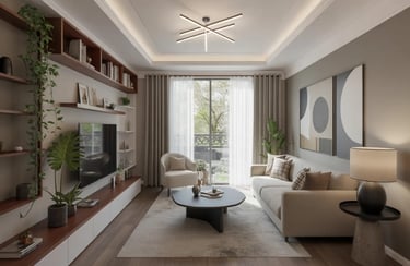 Vertical Space of living room