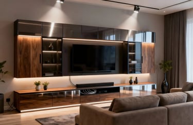 High-Tech Modern TV Unit Design For Hall