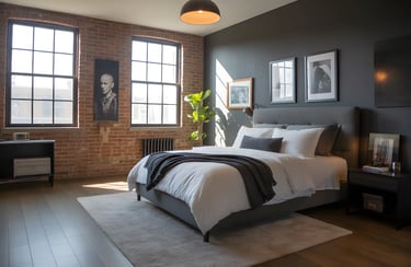 Urban Chic Loft Bedroom