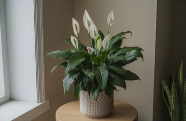 Peace lily (कुमुदिनी) plant