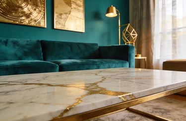 Gold and Teal – Vibrant & Artistic