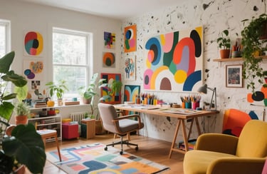 Artistic Home Office Design