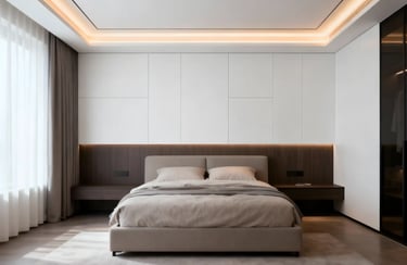 ceiling with hidden led strips