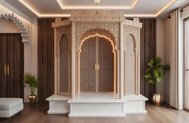 Designer CNC Laser-Cut Mandir