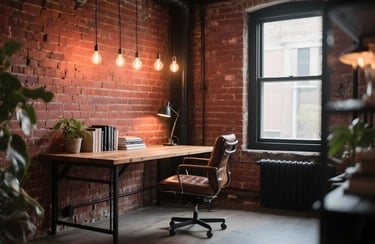 Industrial Style Home Office
