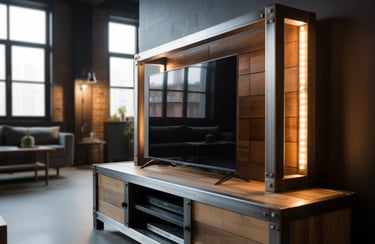 industrial style tv units