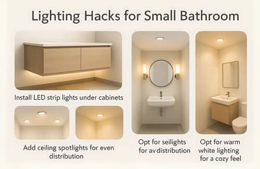 Lighting Hacks for Small Bathroom
