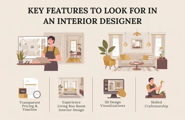 key features for look in interior designer