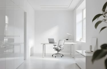 Minimalist White Office