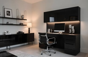Modern Black Office