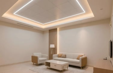 PVC Ceiling Design with Lights