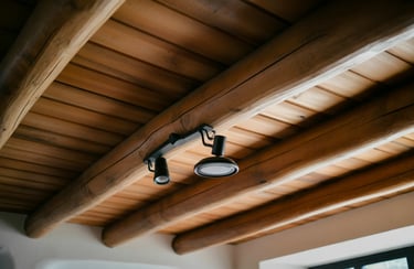 rustic beam ceiling