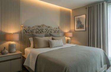 statement headboard design