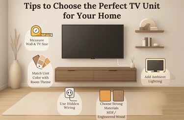 tips for choose perfect tv units