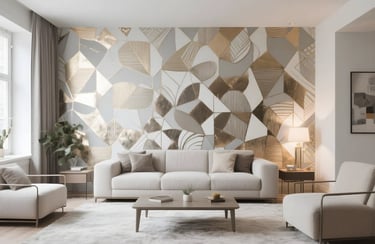 wallpaper with geometric patterns