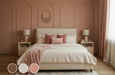Warm Taupe + Cream + Dusty Rose