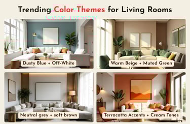 Trending Color Themes for Living Rooms