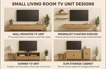 TV Unit Designs for small spaces