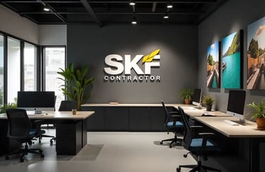 Office interior by skf contractor