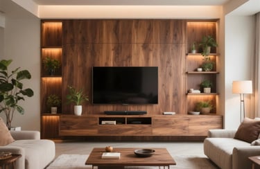 wooden wall mounted units