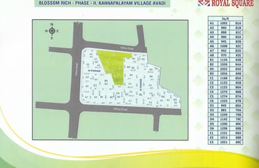 royal square bloosom-rich phase-11 kannapalayam village avadi
