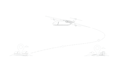 Muestra como el dron esta haciendo la faceta de entrga