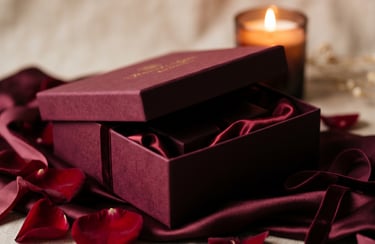 Caixa vermelha paixão e amor