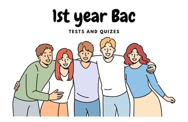1st year bac tests and quizes