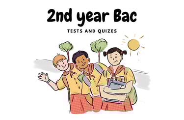 2nd year bac tests and quizes