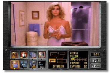Night Trap é um filme estilo de terror trash do fim dos anos 1980, interativo de 1992