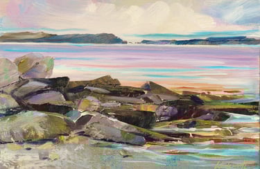 HIDING - painting by Sharon Wadsworth-Smith