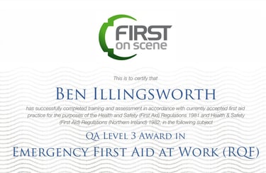 First Aid Qualified 