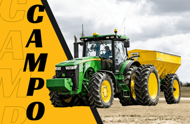 Trator agrícola em lavoura — rastreador para máquinas agrícolas em Viamão