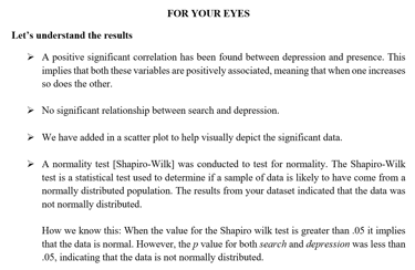 sample of APA style report students get as part of statpsyched's complete data analysis package