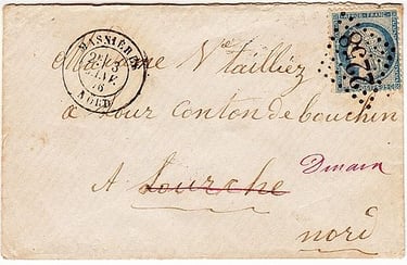 Losange Gros Chiffres 2258 et type 18.