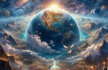 a man standing in front of a book with a book open