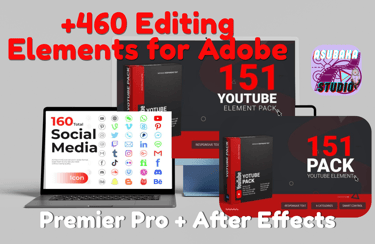 +460 editing elements for Adobe Pr et Af