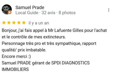 Avis vérification extincteurs