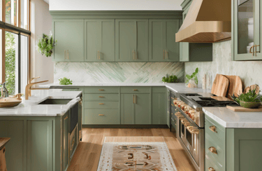Sage Green Kitchen Cabinet