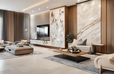 Italian Marble TV Unit