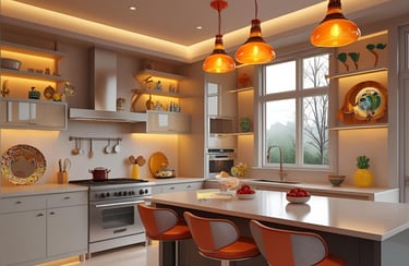 Retro Revival and Playful Sophistication Kitchen
