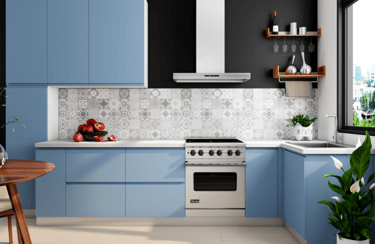 L-Shaped Semi-Modular Kitchen