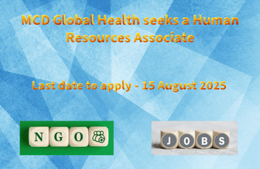 MCD Global Health seeks a Human Resources Associate