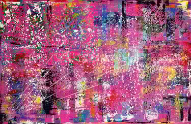 Acrylic painting Acrylbild Acryl Gemälde Bild abstrakt Pink bunt 