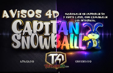 "Aviso 4D Pixel LED RGB con efecto profundidad y control desde celular"