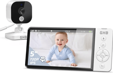 GHB Cámara de Vigilancia para Bebés con Pantalla de 5"